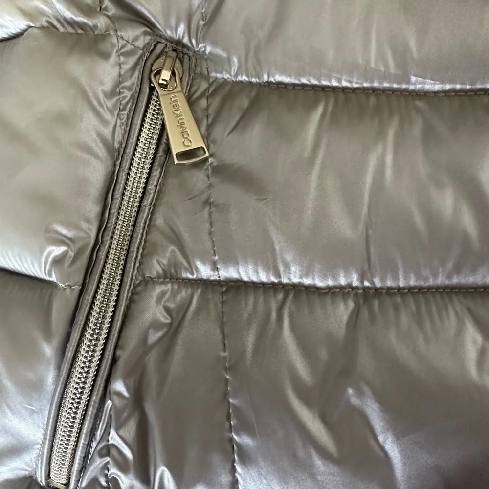 Calvin Klein Performance Puffer Vest - Womens Size Small - Light Bronze